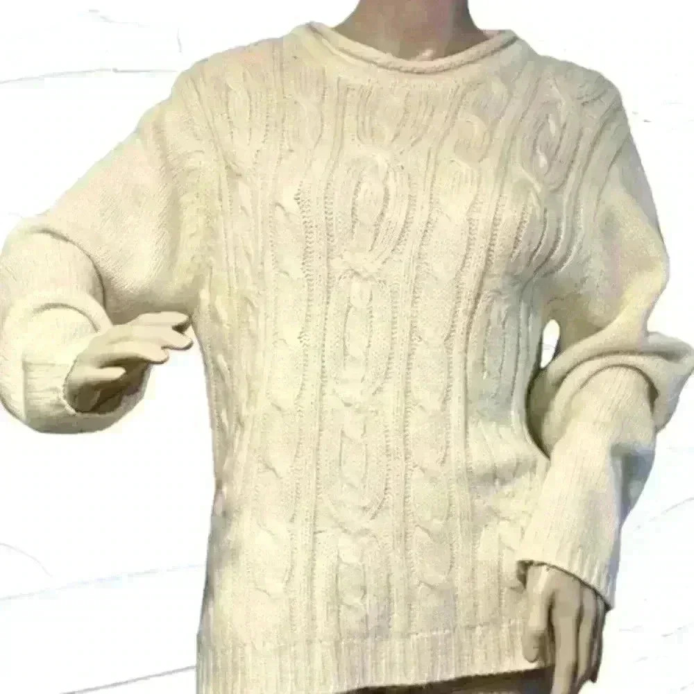 Carolyn Taylor Cream Knit Sweater sz PM